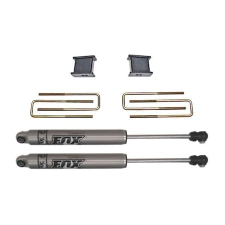 Maxtrac INCL REAR 4IN BLOCKS AND U-BOLTS, REAR FOX SHOCKS 902140F